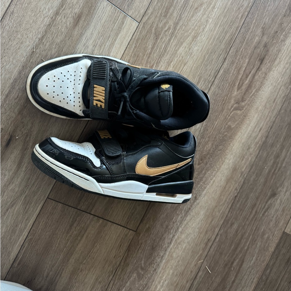 Nike Black and Gold Athletic Shoes